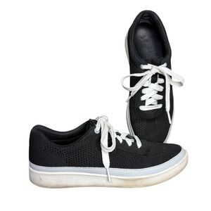 Vionic Galia‎ Black Knit Sneakers Athletic Lace Up Women's Casual Shoes Size 7